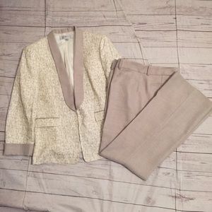 Tahari Linen Pantsuit vintage y2k